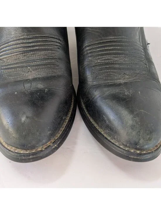 Ariat Heritage R Toe Western Boots Black Leather Women’s 7B Style 15701 Cowboy - Picture 9 of 16